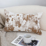 SOGA 2X 35cm Rustic Weathered Paint Effect Decorative Lumbar Throw Pillow