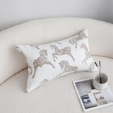 SOGA 2X 35cm White Decorative Horse Pattern Cushion Throw Pillow