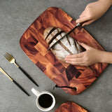 SOGA 40cm Premium End Grain Wooden Acacia Cutting Board Food Prep Kitchen