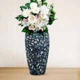 SOGA 35x17cm Blue Large Ceramic Flower Vase Elegant Living Room Home Decor