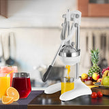 SOGA 2X Stainless Steel Manual Juicer Hand Press Juice Extractor Squeezer Lemon Orange Citrus White