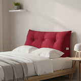 SOGA 2X 100cm Rose Red Triangular Wedge Bed Pillow Headboard Backrest Bedside Tatami Cushion Home Decor