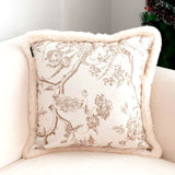 SOGA 2X 45cm Light Luxury French Style Printed Plush Pillow Set Throw Pillow