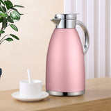 Soga 1.8L Rose Color 3-Layer Vacuum Insulated Stainless Steel Flask  Ideal for Home and Office