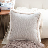 SOGA 2X 45cm Wabi-sabi Herringbone Square Throw Pillow