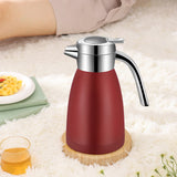 SOGA 2.2L Stainless Steel Water Bottle Insulated Vacuum Flask Coffee Jug Thermal Red