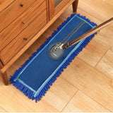 SOGA 5X 100x22 Blue Microfiber Flat Mop Floor Cleaning Pads Rotating Dust Remover