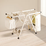 SOGA 2X 140cm Portable Wing Shape Clothes Drying Rack Foldable Space-Saving Laundry Holder