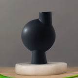 SOGA 2X 17.8x26.7cm Small Ornament a Modern Abstract Vase Decorative Object Unique Shape with Narrow Neck for Home Decor