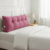 SOGA 120cm Pink Triangular Wedge Bed Pillow Headboard Backrest Bedside Tatami Cushion Home Decor