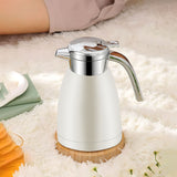 SOGA 1.8L Stainless Steel Water Bottle Insulated Vacuum Flask Coffee Jug Thermal White
