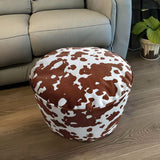 SOGA 48x35cm Round Soft Pouffe Seat Cushion Elegant Home Accent Décor Stylish Footstool