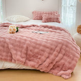 SOGA 200cm Pink Fur Fuzzy Super Soft and Cozy Fluffy Throw Blanket