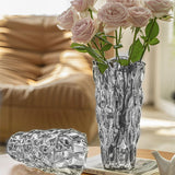 SOGA 29.5cm Glass Grey Vase Crystal VASE Thick Modern, Home Decor