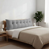 SOGA 4X 180cm Silver Triangular Wedge Bed Pillow Headboard Backrest Bedside Tatami Cushion Home Decor