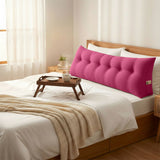 SOGA 180cm Pink Triangular Wedge Bed Pillow Headboard Backrest Bedside Tatami Cushion Home Decor
