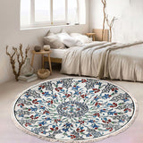 SOGA 120cm Mandala Round Area Thick Anti-slip Doormat Home Decor