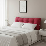 SOGA 2X 120cm Rose Red Triangular Wedge Bed Pillow Headboard Backrest Bedside Tatami Cushion Home Decor