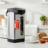 SOGA 4.2L Silver Stainless Steel Electric Thermal Pot Dispenser with 3 Dispensing Modes