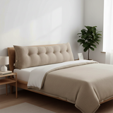 SOGA 4X 180cm Beige Triangular Wedge Bed Pillow Headboard Backrest Bedside Tatami Cushion Home Decor