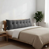 SOGA 4X 180cm Dark Grey Triangular Wedge Bed Pillow Headboard Backrest Bedside Tatami Cushion Home Decor