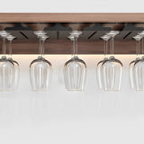 SOGA 2X 64cm Wine Glass Holder Hanging Stemware Storage Organiser Kitchen Bar Restaurant Decoration