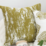 SOGA 2X 50cm Throw Pillow White and Olive Green Plush Polyester Fiber and Cotton for Home Decor