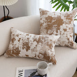 SOGA 2X 35cm Rustic Weathered Paint Effect Decorative Lumbar Throw Pillow
