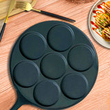 SOGA 23cm Cast Iron Takoyaki Fry Pan Octopus Balls Maker 7 Hole Cavities Grill Mold