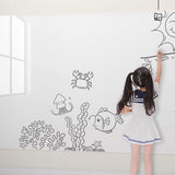 SOGA 120cmx500cm Clear Dry Erase Adhesive Whiteboard Wall Surface Peel Sticker Sheet