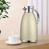 Soga 2.3L Gold Color 3-Layer Vacuum Insulated Stainless Steel Flask  Ideal for Home and office