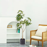 SOGA 120cm Artificial Natural Green Schefflera Dwarf Umbrella Tree Fake Tropical Indoor Plant Home Office Decor