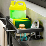 SOGA 34cm Kitchen Sink Storage Organiser Space Saving Adhesive Shelf Rack