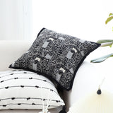 SOGA 2X 45cm Throw Pillow Black Cat Paradise Wide Border Decorative Cushion for Living Room