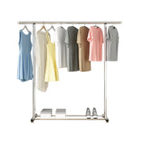 SOGA 150cm Stainless Steel Floor-Standing Clothes Rack - Durable and Space-Saving Laundry Organizer