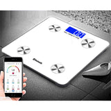 SOGA 2X Wireless Bluetooth Digital Body Fat Scale Bathroom Health Analyser Weight White