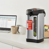 SOGA 3.8L Silver Stainless Steel Electric Thermal Pot Dispenser with 3 Dispensing Modes