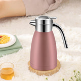 SOGA 2X 1.8L Stainless Steel Water Bottle Insulated Vacuum Flask Coffee Jug Thermal Pink