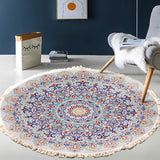 SOGA 120cm Mandala Round Area Thick Anti-slip Doormat Home Decor