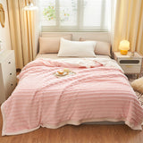 SOGA Throw Blanket Warm Cozy Double Sided Thick Flannel Coverlet Fleece Bed Sofa Comforter Pink