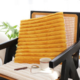 SOGA Golden Corduroy Square Cushion Soft Leaning Plush Backrest Throw Seat Pillow
