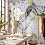 SOGA Peel & Stick Floor and Wall Tiles 30 x 60cm 10 Pack Blue Agate Faux Marble