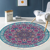 SOGA 120cm Mandala Area Rug for Living Room Lounge Bedroom Anti-slip Doormat Home Decor