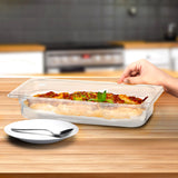 SOGA 65mm Clear Gastronorm GN Pan 1/3 Food Tray Storage Bundle of 2