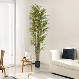 SOGA 210cm Lucky Bamboo Tree Bambusa Vulgaris Artificial Plant w/ 7 Branches Home Accent Decor