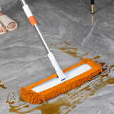 SOGA 2X 60x12 Orange Microfiber Flat Mop Floor Cleaning Pads Rotating Dust Remover