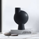 SOGA 17.8x26.7cm Small Ornament a Modern Abstract Vase Decorative Object Unique Shape with Narrow Neck for Home Decor