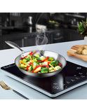 SOGA Stainless Steel Fry Pan 22cm 34cm Frying Pan Top Grade Skillet Induction Cooking FryPan