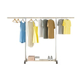 SOGA 240cm Stainless Steel Floor-Standing Clothes Rack - Durable and Space-Saving Laundry Organizer