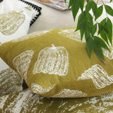 SOGA 50cm Throw Pillow Green Autumn Harvest Pumpkin Print Home Decor